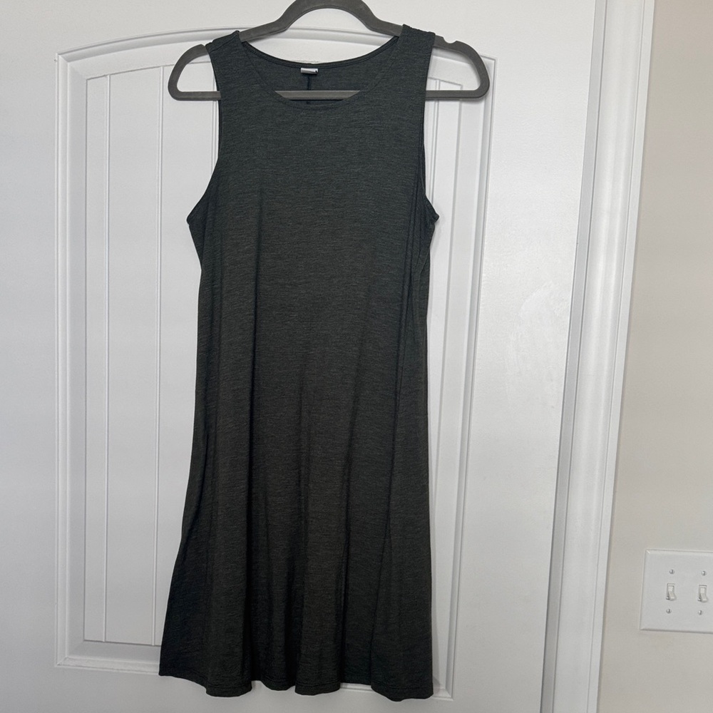 Old Navy Dark Olive Green Sleeveless Mini Dress